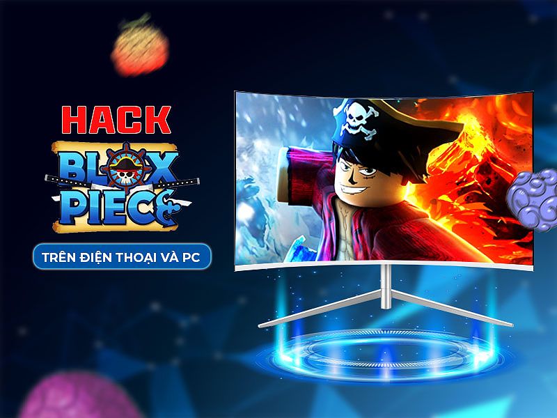 Hình ảnh mô tả cách hack Blox Fruit trên điện thoại và máy tính PC.